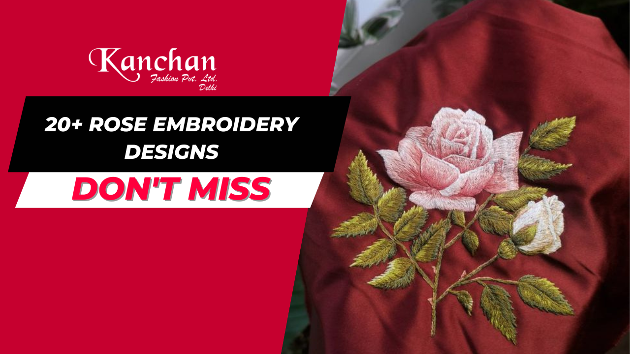 20+ Rose Embroidery Designs - Best Rose Embroidery Designs